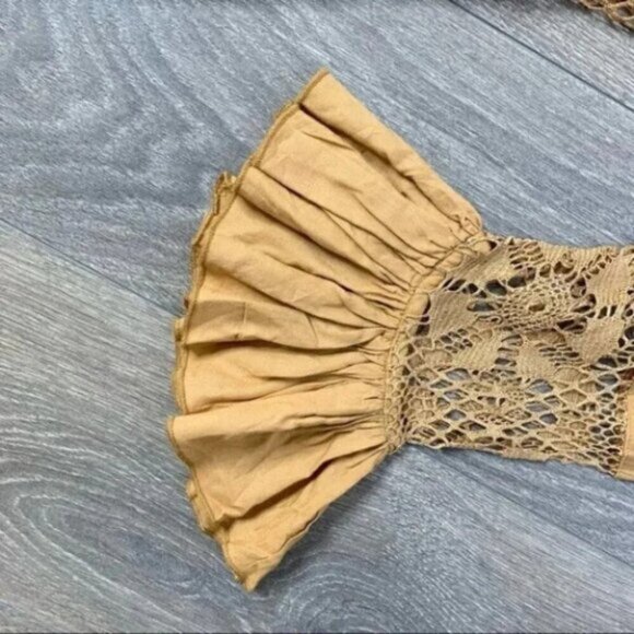 TULAROSA REVOLVE Women's Mini Dress Ruffle Long Sleeve Saffron Yellow Size XS - Picture 13 of 16